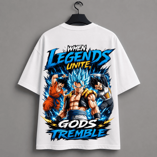 Fusion Warrior Gogeta Oversized T-Shirt | Anime Streetwear for Men