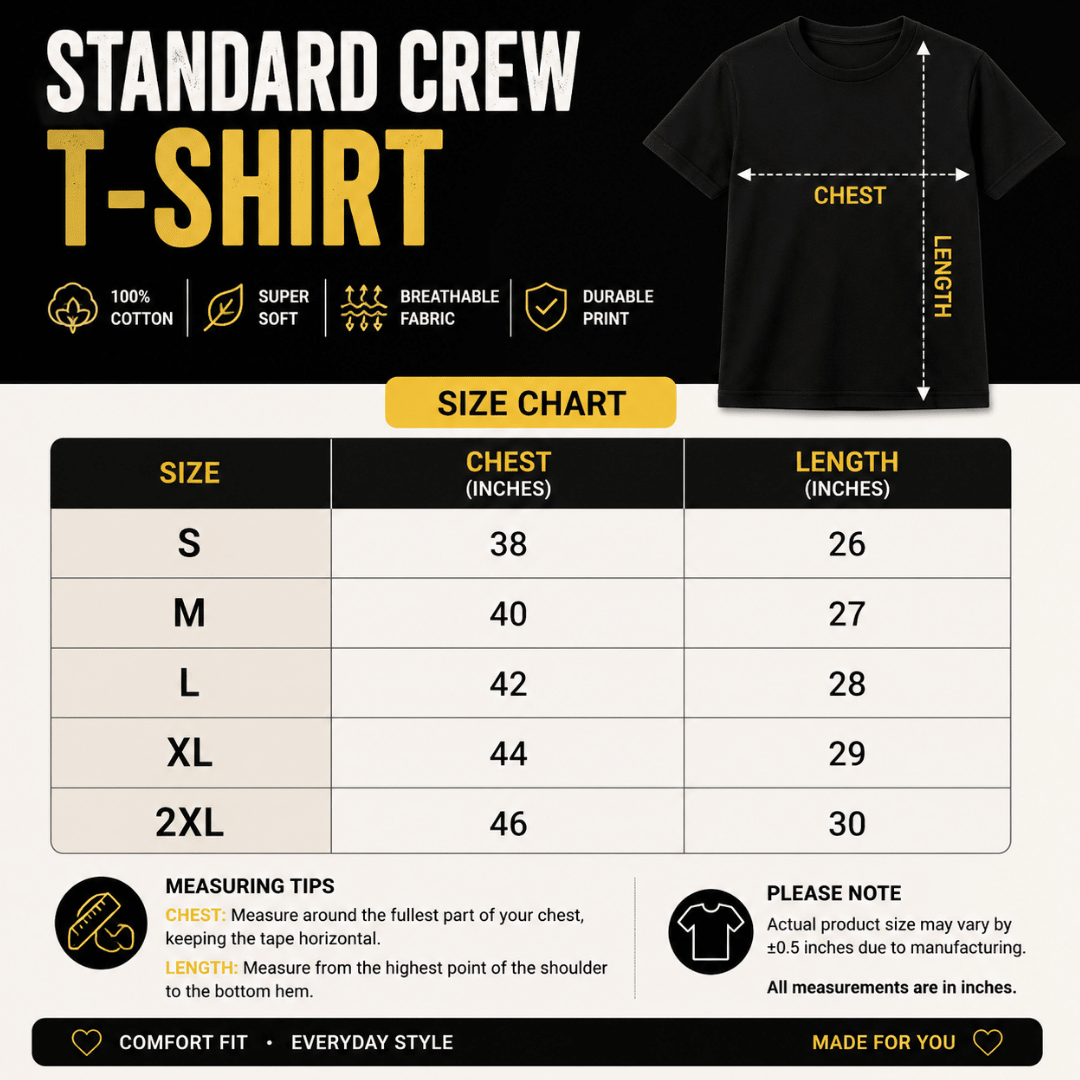 Naruto Inspired Independence Day Standard Crew T-Shirt | Unisex Anime Patriotic Tee