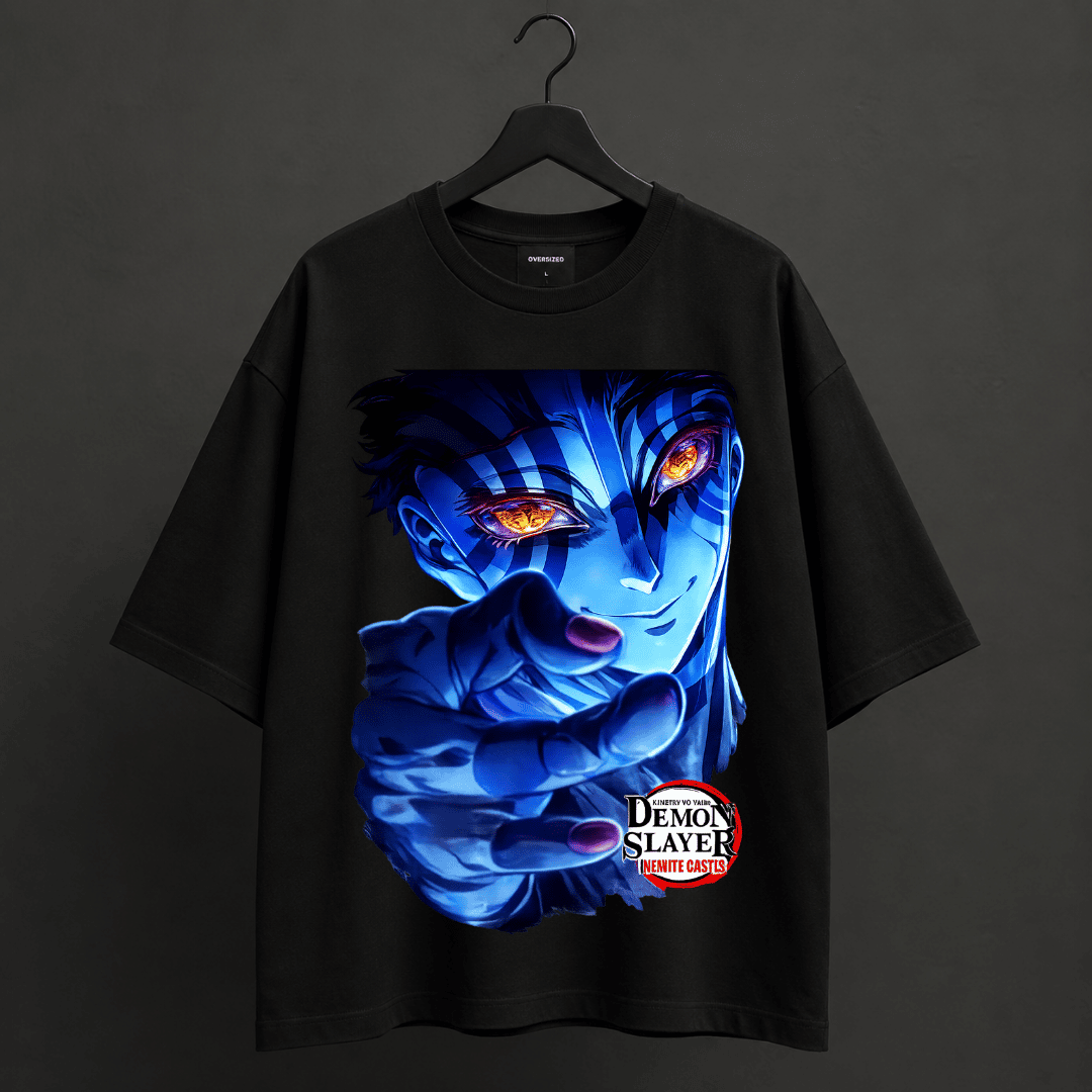 Akaza Demon Slayer Oversized Terry T-Shirt | Premium Unisex Anime Tee