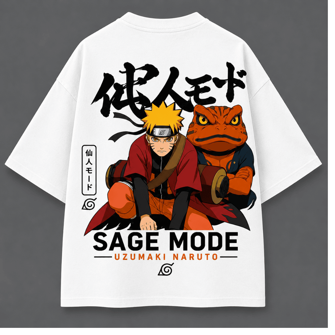 SAGE MODE Naruto Uzumaki Premium Oversized T-Shirt