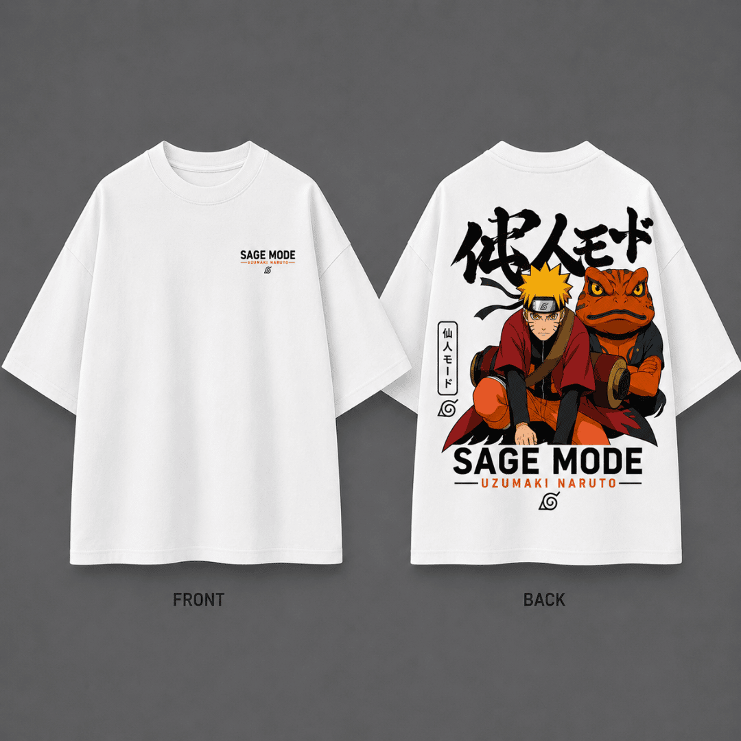 SAGE MODE Naruto Uzumaki Premium Oversized T-Shirt