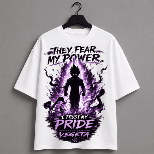 Dragon Ball Inspired Ultra Ego Vegeta Premium Oversized Tee