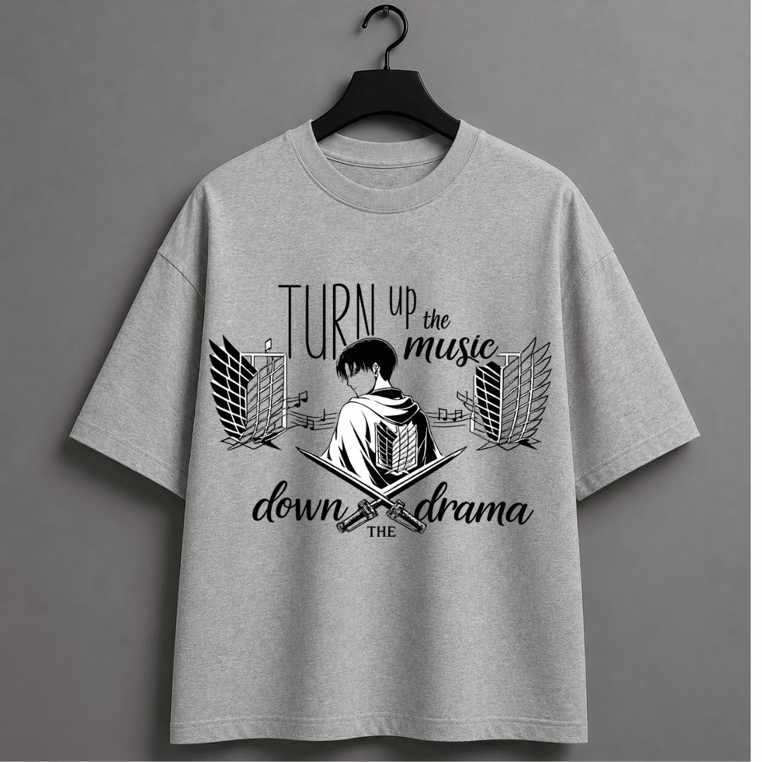 levi Ackerman inspired Unisex Oversized T-Shirt For Music Lovers