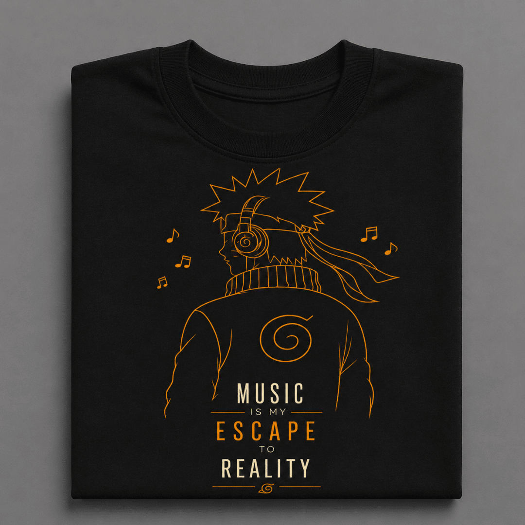 Anime Music Lover Oversized Graphic T-Shirt